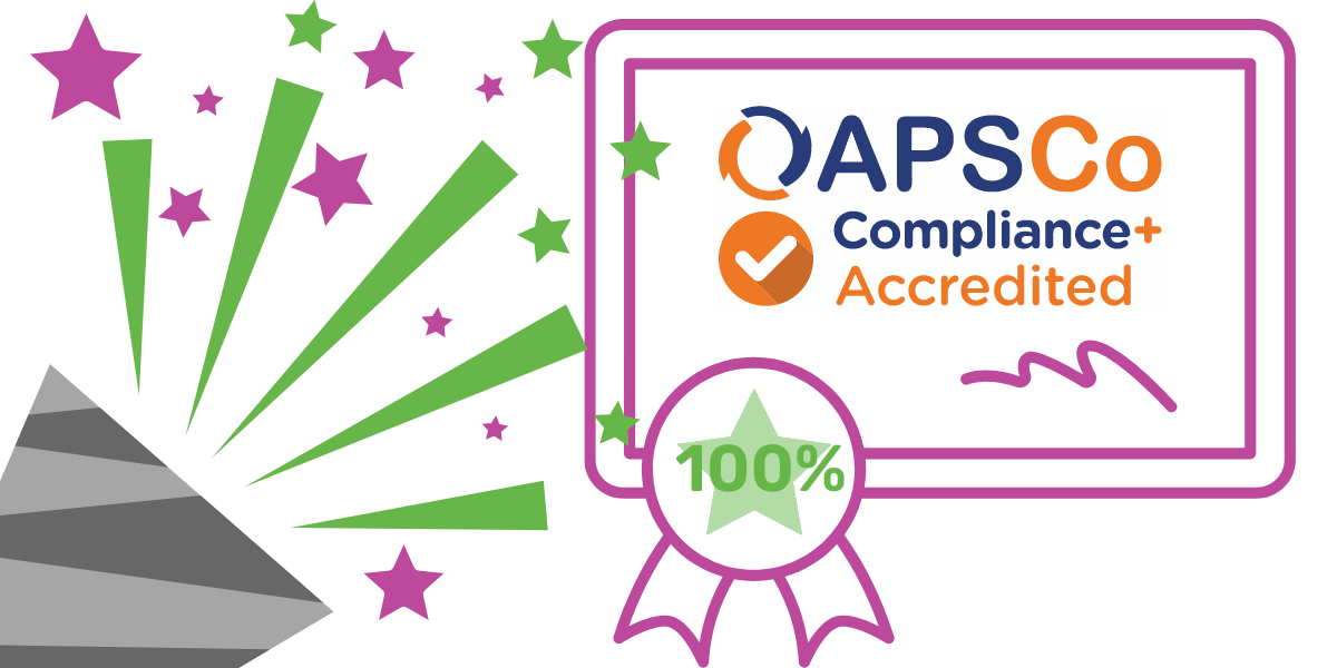 Flourish Education has gained 100% in their APSCo Compliance+ audit for 3 years running